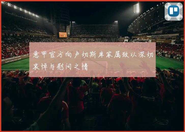意甲官方向卢切斯库家属致以深切哀悼与慰问之情